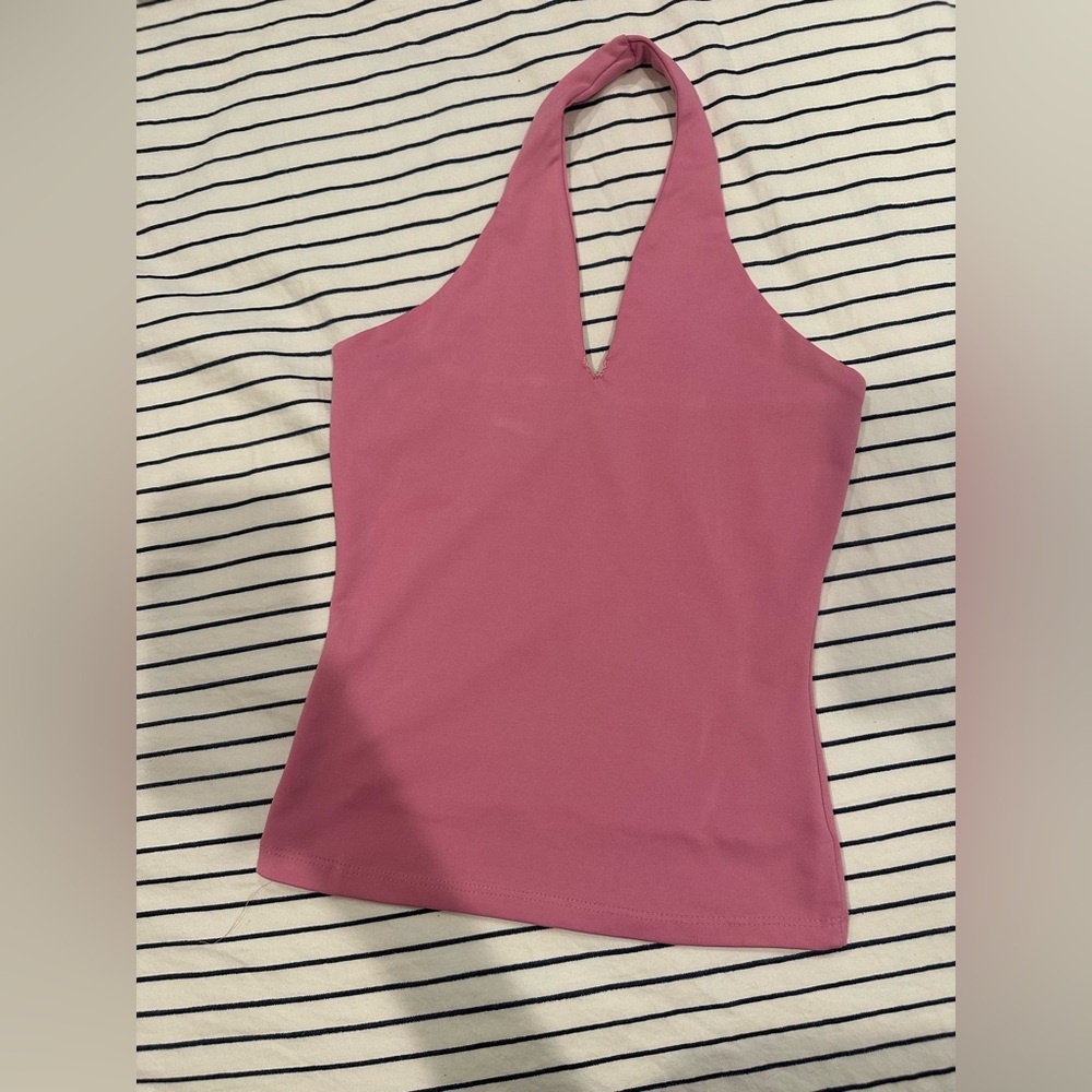 Halter V-Notch halter top - Pink